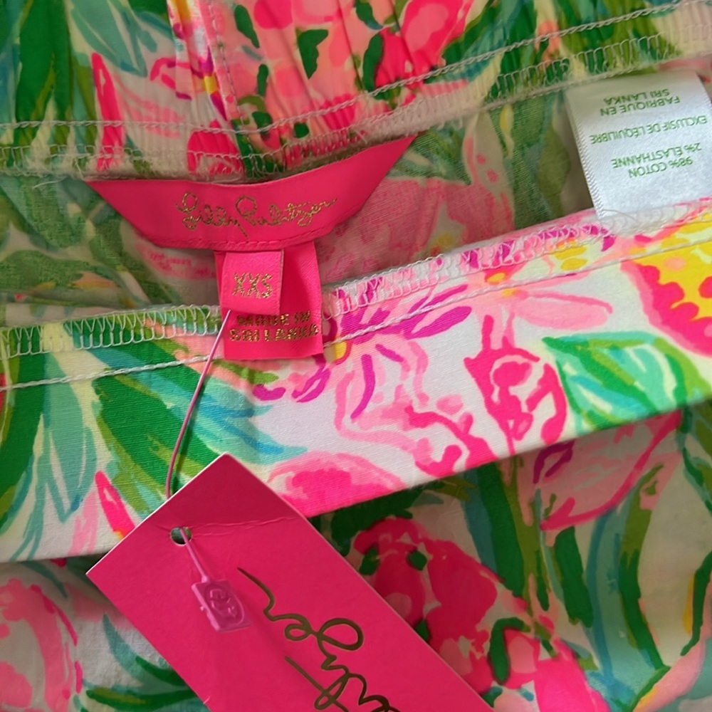 Lilly Pulitzer Ocean View Shorts - Pear Necessities - Size XXS - Picture 3 of 4